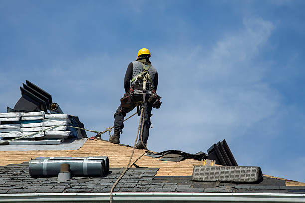 Professional Storm Damage Roof Repair technician working in Pawcatuck, CT